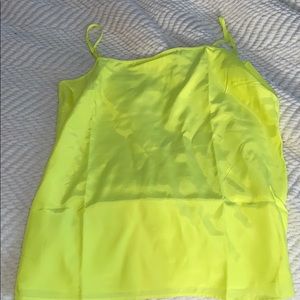 Lou & Grey silky neon green/yellow tank